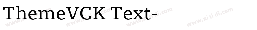 ThemeVCK Text字体转换